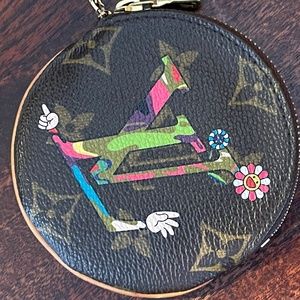 RARE LOUIS VUITTON Porto Moneron MOCA limited Takashi Murakami coin case